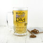 Personalised World's Best Dad Glass Tankard, thumbnail 3 of 5