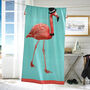 Flamingo Velour 75x150cm Cotton Beach Towels, thumbnail 1 of 2