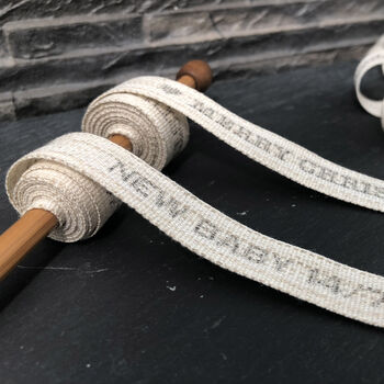 Personalised Vintage Printed Linen Ribbon, 2 of 4