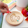 Personalised Jewelled Heart Wooden Jewellery Dish, thumbnail 1 of 7