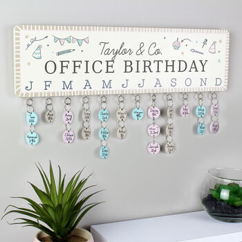 Personalised Classroom Birthday Planner Plaque, 4 of 4