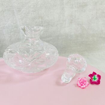 Vintage Decorative Crystal Cut Glass Perfume Bottle ~ 34, 6 of 7