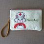Nurse Kitty Cosmetic Pouch / Clutch, thumbnail 1 of 5