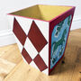 'Horsing Around': Hand Painted Original Bin/Basket, thumbnail 3 of 9