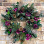 Luxury Faux Christmas Peacock Wreath, thumbnail 2 of 12