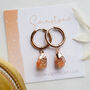 Sunstone Crystal Earrings, thumbnail 4 of 9
