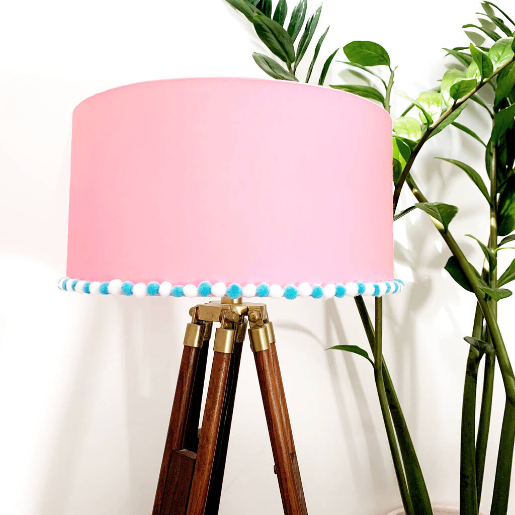 Lampshade With Pom Pom Finish, 1 of 12