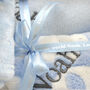 Personalised Blue Elephant Blanket, Comforter And Towel, thumbnail 3 of 9