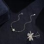 Aurora Crystal Star Bracelet In Sterling Silver, thumbnail 4 of 9
