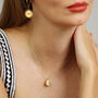 A Single Teardrop Halo Cz Stone Necklace, thumbnail 2 of 12