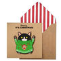 Handmade Christmas Jumper Cat Personalised Card Or Pack, thumbnail 1 of 5
