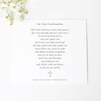 Personalised Boy's Confirmation Bracelet And Poem, 3 of 6