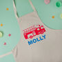 Fire Engine Personalised Children's Apron, thumbnail 2 of 2