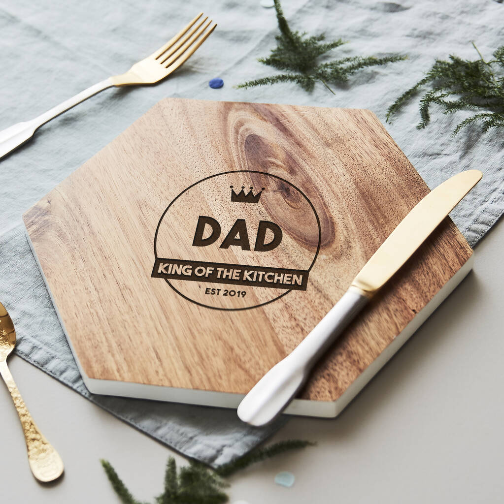 King Of The Kitchen Chopping Board For Him, 1 of 7