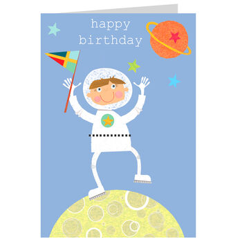 Astronaut Happy Birthday Card, 2 of 3