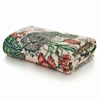 Luxury Out Of Time Fleece Supersoft Textured Throw, 2 of 3