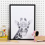 Giraffe Art Print, thumbnail 1 of 9