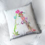 Personalised Floral Letter Sofa Cushion Gift For Her, thumbnail 3 of 5