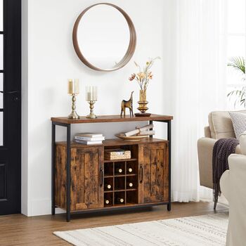 Buffet Table With Bottle Holder And Two Door Cupboard, 2 of 6