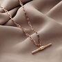 Chain Link Albert T Bar Necklace, thumbnail 5 of 9