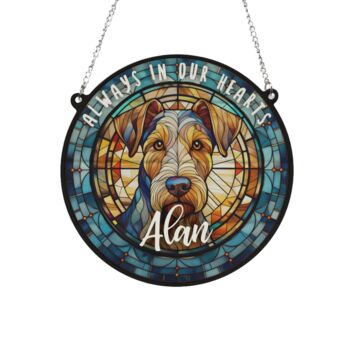 Airedale Terrier Memorial Suncatcher, 2 of 3