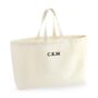 Personalised Oversized Canvas Beach Travel Tote Bag, thumbnail 6 of 12