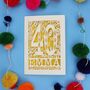 Personalised 40th Birthday Card Papercut Woodland Design, thumbnail 12 of 12