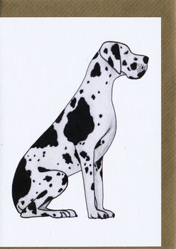 Illustrated Great Dane Blank Card, 2 of 2