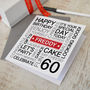 Personalised 60th Birthday Card, thumbnail 1 of 8
