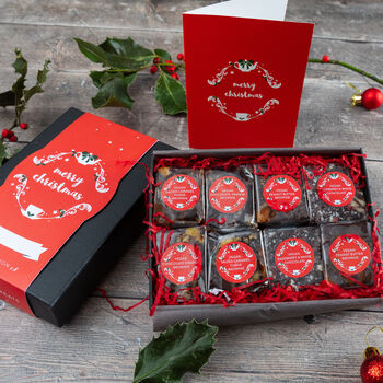 Luxury Christmas Vegan Brownie Gift Box, 3 of 10