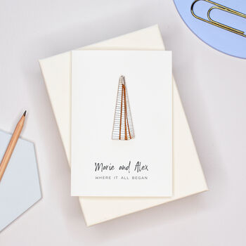 Tower Of Pisa Personalised Engagement Card, 4 of 10