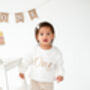 Personalised Big 'One' Embroidered First Birthday Sweatshirt Jumper, thumbnail 3 of 8