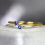 Blue Sapphire Solitaire Ring Gold Or Silver, thumbnail 9 of 12