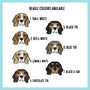 Personalised Beagle Face Mouse Mat, thumbnail 4 of 5