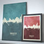 Manchester Skyline Print And Box Canvas, thumbnail 5 of 7