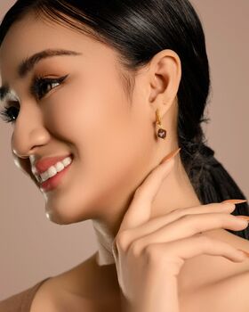 Aurora Rhombus Ocean Agate Earrings, 3 of 10