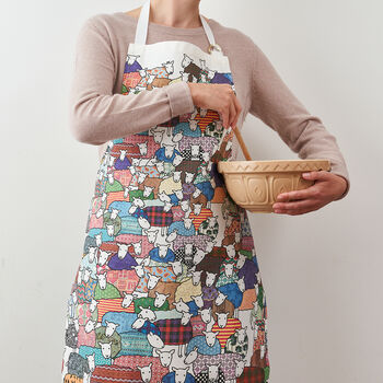 Flock Of Colourful Sheep Apron, 2 of 4