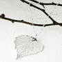 Birch Leaf Natural Necklace Medium Size, thumbnail 2 of 12