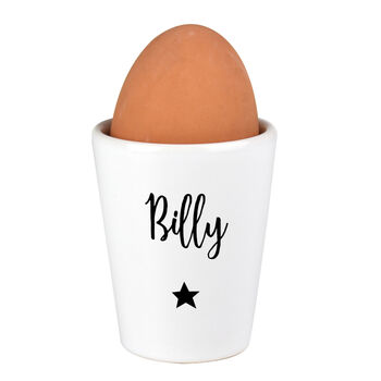 Personalised Easter Star Name Ceramic Egg Cup, 4 of 4