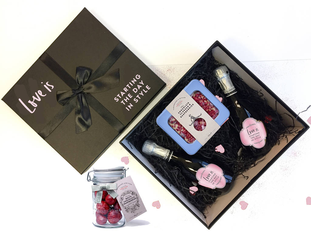 personalised prosecco valentine's gift set by perfect personalised ...