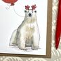 Polar Bear Christmas Card, thumbnail 3 of 3