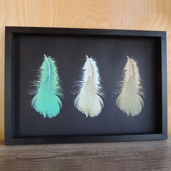 Three Feathers Silkscreen Print, 3 of 10