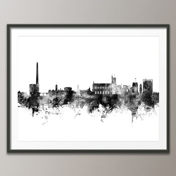 Carlisle Skyline Cityscape Art Print, 3 of 8