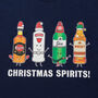 'Christmas Spirits' Men's Christmas T Shirt, thumbnail 4 of 5