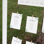 Green Eucalyptus Wedding Table Plan Cards, thumbnail 3 of 5