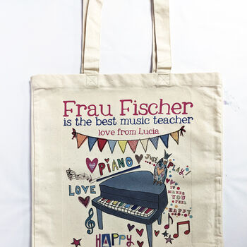 Personalised Best Music Teacher Bag, 12 of 12