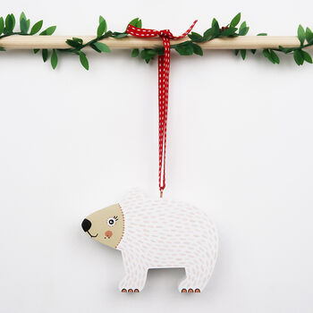 Polar Bear Christmas Tree Decoration, 3 of 7