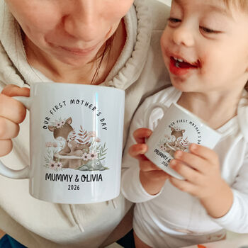 Personalised First Mother’s Day Mummy Matching Mug, 9 of 12