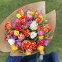 Bright Tones Seasonal Fresh Flower Bouquet, thumbnail 1 of 3