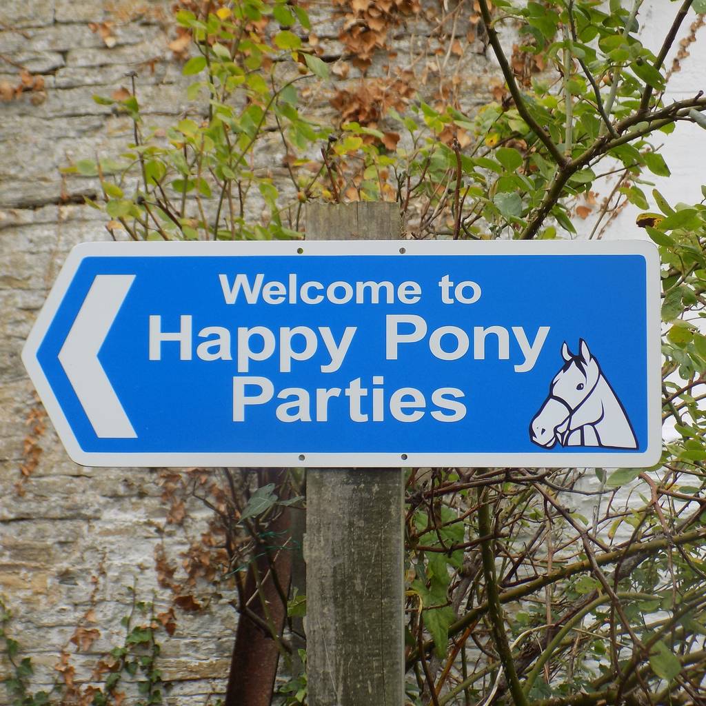 Personalised Garden Party Sign By England Signs